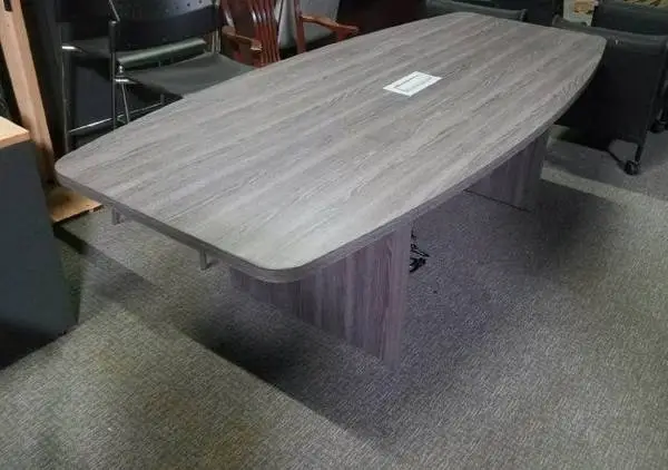*9 Colors NEW in Box 8ft Boat Shaped Conference Table w/power opt