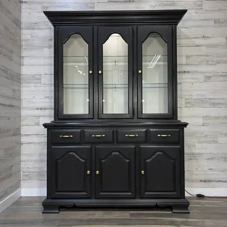 Black Kincaid China Hutch *delivery available*