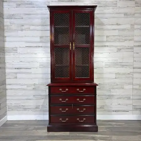 Vintage File Cabinet W/ Hutch *delivery available*