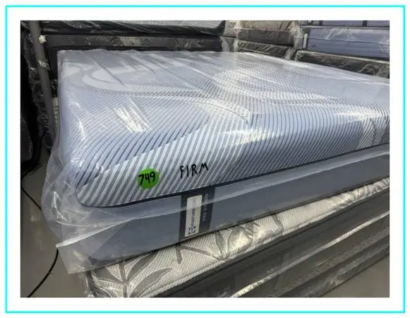 King Size Sealy Posturepedic Pro Hybrid Mattress & Boxes Bed Set