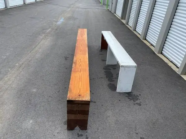 2- Carpenter Made Pine Benches