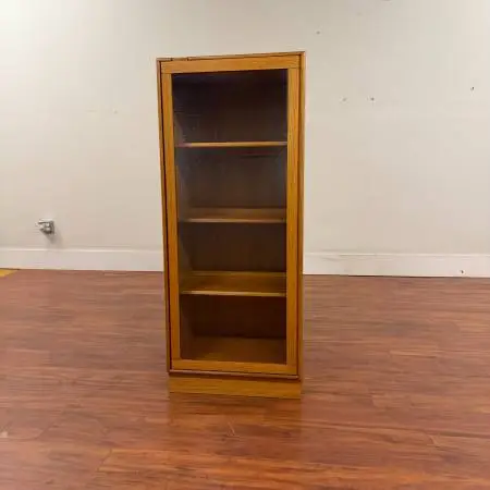 5 Vintage Mid-Century Displays, Cabinets, Teak, Rosewood