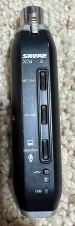 Shure X2u Microphone to XLR to USB Adapter Plug any mic into PC