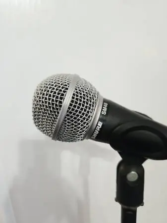 Shure+mic stand