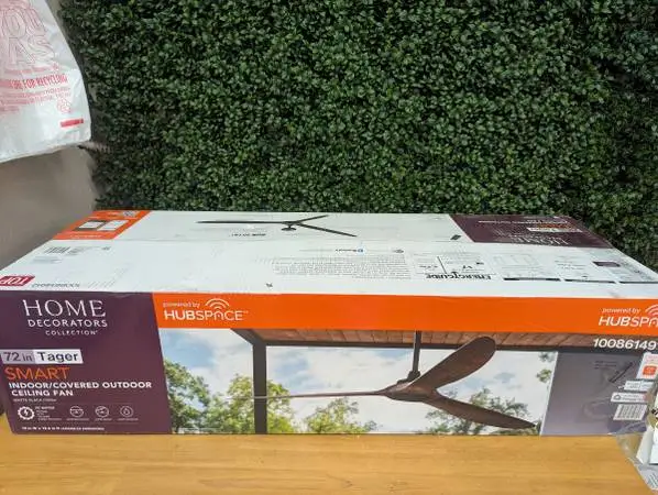 72 in. Indoor covered outdoor ceiling fan 🆕