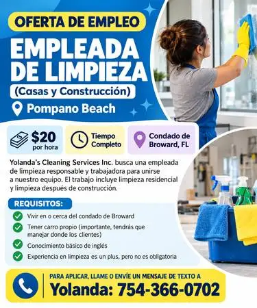 Trabajadora de Limpieza