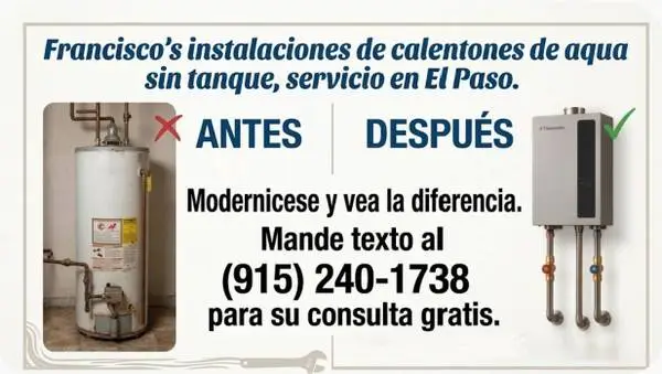 Calentador de Agua sin tanque