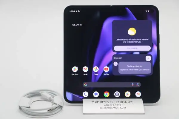 EXCELLENT - Google Pixel 9 Pro Fold 256GB Obsidian *FACTORY UNLOCKED*