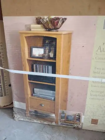 Tall 4- Tier Shelf with Drawer