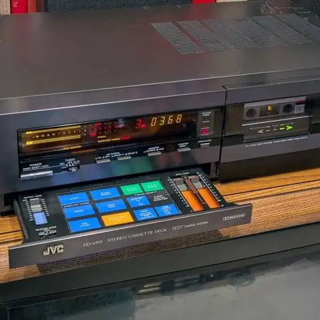 Vintage JVC DD-VR9J Stereo Cassette Deck - Rare 3-Head Direct Drive - Excellent!