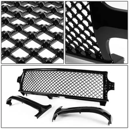 CHEVY 99-02 SILVERADO / 00-06 SUBURBAN - TAHOE GLOSSY BLACK GRILLE NEW