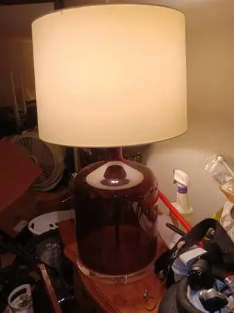 Huge lamp with 3-way bulb for a living room or bedroom