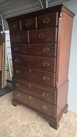 Vintage Cherry Tall Dresser.  Drexel. Excellent condition