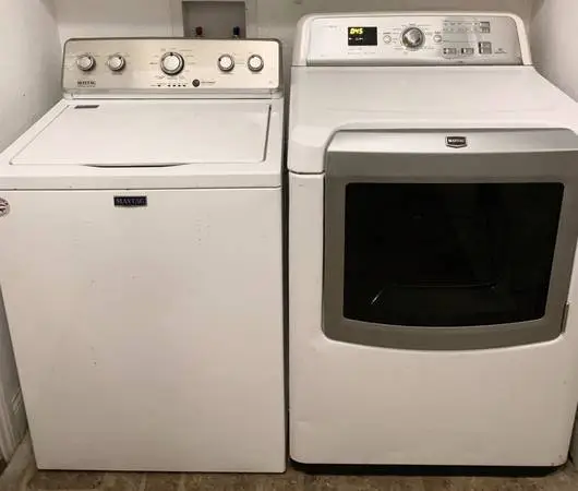 Working washer and dryer