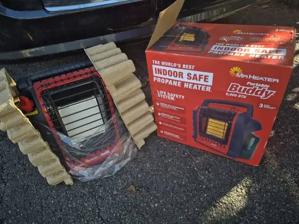 NEW Mr. Heater Portable Buddy Propane Heater, 9,000 BTU, Model# MH9BX