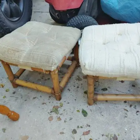 Foot rest or foot stools, matching set, needs cleaned, $15 for both