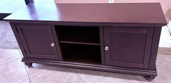 Media Console 56 wide - 2 doors - Entertainment TV Table Stand