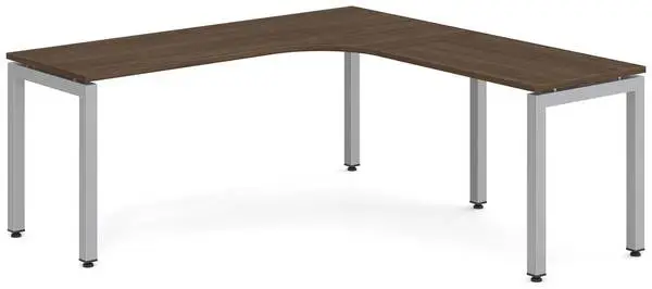 *6 colors 3 Sizes New in Box Curved L Shape Desk w/Metal U Leg