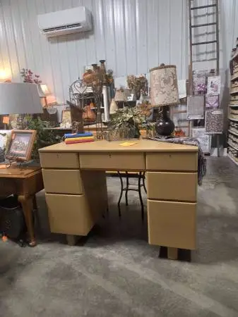 MCM Desk 7 Drawer