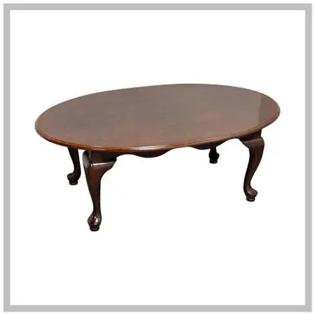 The Bombay Company Oval Queen Anne Style Coffee Table