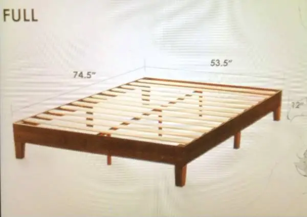 Full size Real WOOD Mellow Platform BED Complete/New