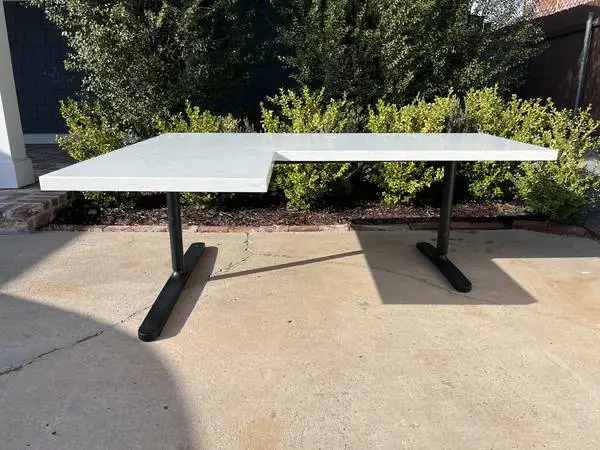 White Quartz Executive Desk