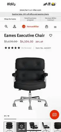 Herman miller eames executive rolling office chair /multople available