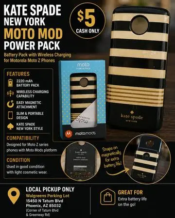 Kate Spade Motorola Moto Mods Power Pack Battery – 2220mAh