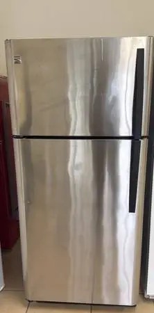 FRIDGE TOP BOTTOM KENMORE STAINLESS STEEL
