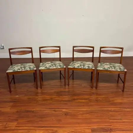5 Sets Vintage Dining Chairs, Mid Century, Danish Etc.