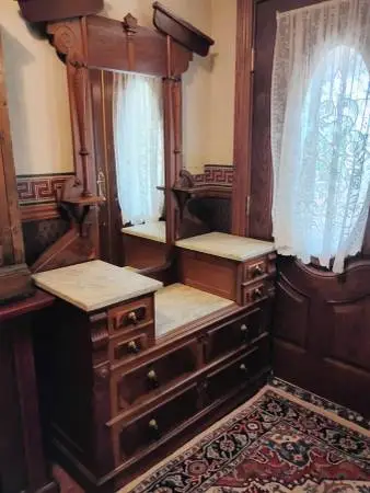 Marble top Eastlake mahogany dresser