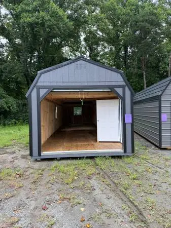 12x40 Lofted Portable Garage Wood Storage Shed