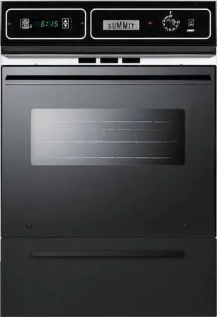 Summit 24 Gas Wall Oven Black NEW