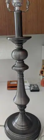 Pewter color lamp