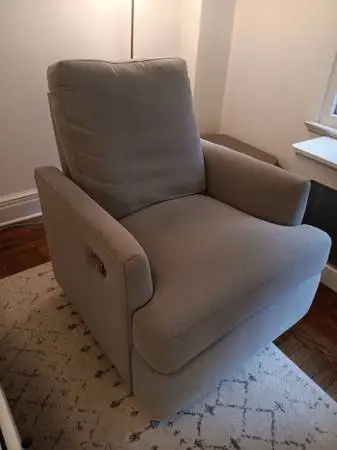West Elm Gray Rocking / Swivel / Recliner Chair