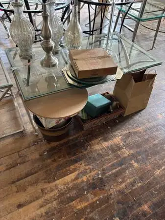 Gorgeous Rectangular Glass Coffee Table
