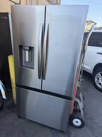 Samsung 31 cu ft mega capacity french door stainless steel open box