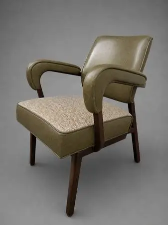 Mid Century Modern Industrial Armchairs
