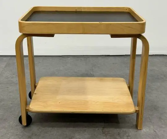 Alvar Aalto Style Cart w Removable Gray BRUNABO by Ikea