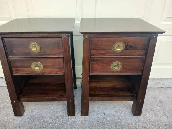PAIR OF PIER 1 NIGHSTANDS, END TABLES, SIDE TABLES OR STANDS -