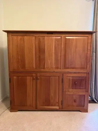 Solid Cherry Office Armoire made by Copeland Furniture