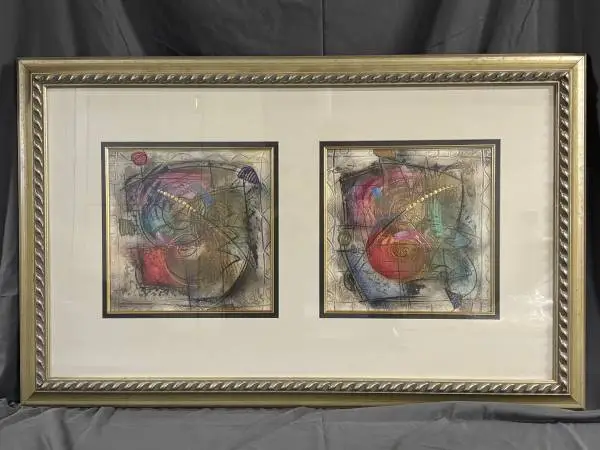 Eric Waugh Framed Double Print, 1995 signed Artist Edition, ex cond