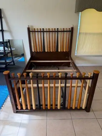 FULL SIZE BASEBALL BED FRAME