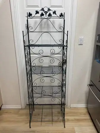 Wrought Iron Baker’s Rack/Plant Stand