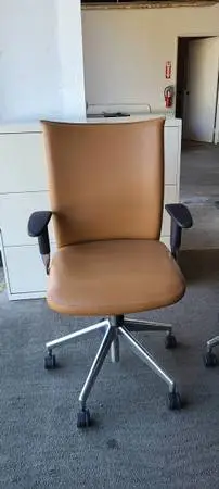 Butterscotch Leather Conference Chairs