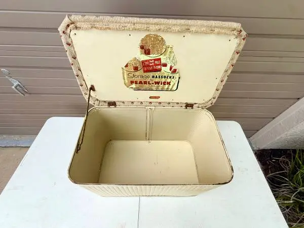 Vintage Storage Hassock by Pearl-Wick