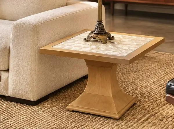MOP Side tables, LANE & Milo Baughman Gold chrome Super cool. More !