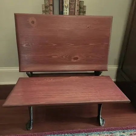 VINTAGE School Seat with attached rear Desk - New Oxford 1899