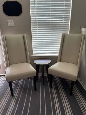 2 leather Dining Chairs