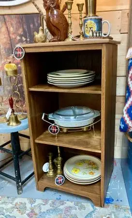 Vintage Wood Bookcase